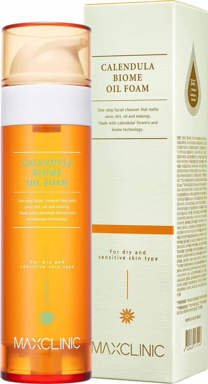 Hassas Ciltler İçin Çift Aşamalı Temizlik Sağlayan Calendula Biome Oil Foam