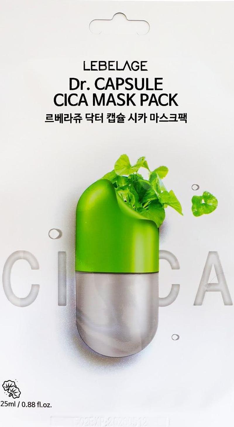 Yatıştırıcı Kapsül Centella Asiatica Kağıt Maske LEBELAGE Dr. Capsule Cica Mask Pack