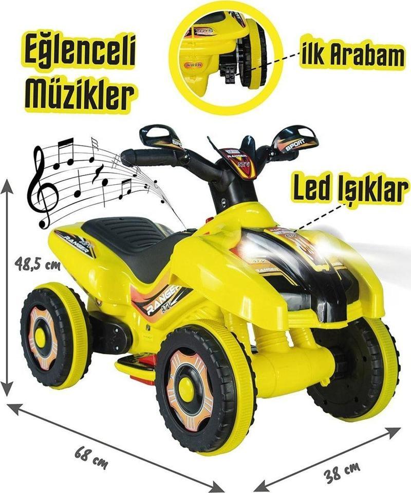 Led Işıklı Müzikli Akülü Atv