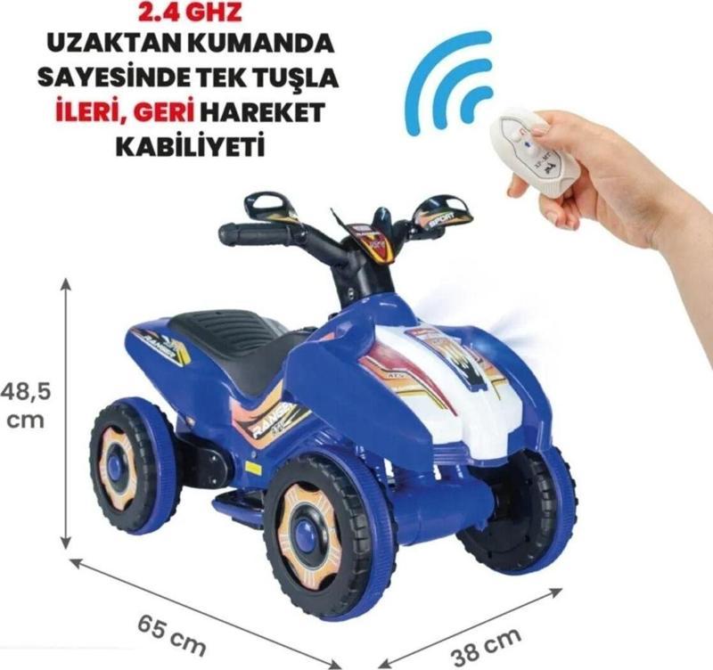 Kumandalı Akülü Araba 6 Volt 2-4 Yaş