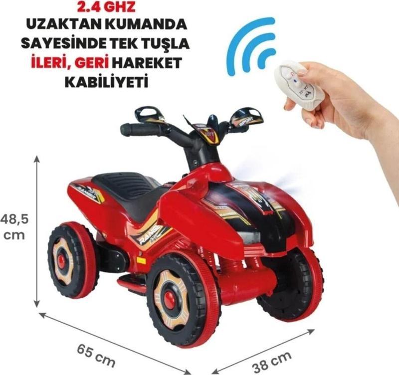 Kumandalı Akülü Araba 6 Volt 2-4 Yaş