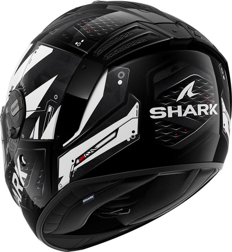 Spartan Rs Stingrey Kapalı Kask - Siyah/Beyaz