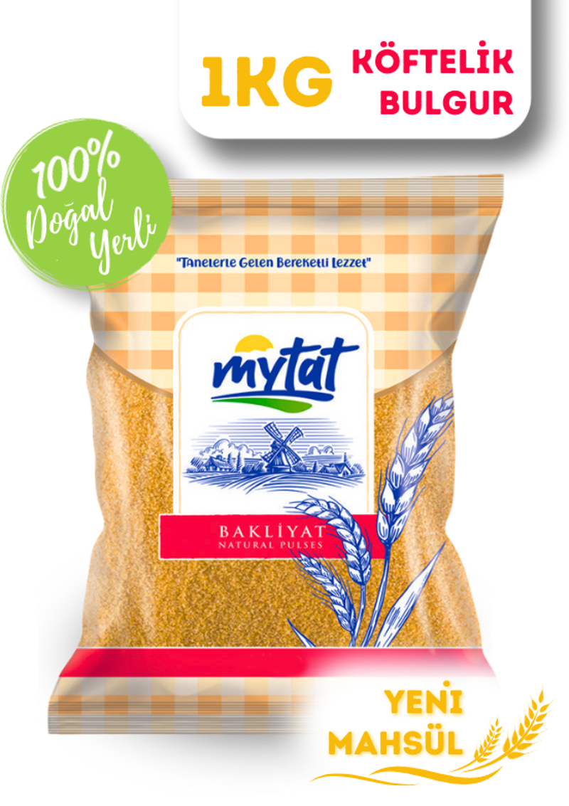 Doğal Yerli Üretim Köftelik Bulgur 1 kg