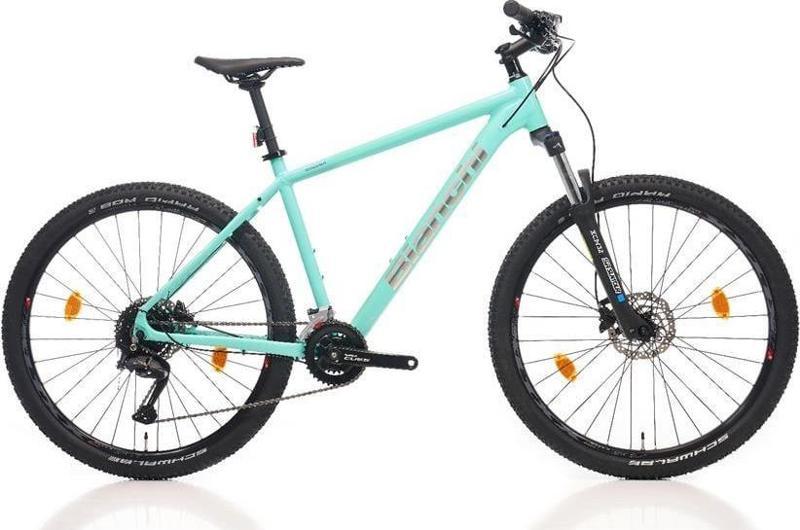 BIANCHI MAGMA 27S CUES ERKEK DAĞ BİSİKLETİ 480H HD 27.5 JANT 18 VİTES CK16 CELESTE SILVER GLOSS