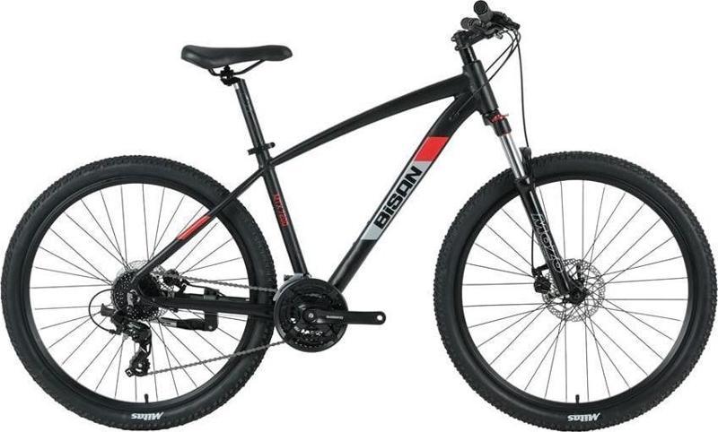 MTX 7200 ERKEK DAĞ BİSİKLETİ 48CM MD 27.5 JANT 24 VİTES SİYAH KIRMIZI