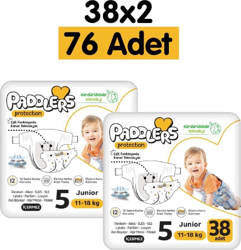 Protection Bebek Bezi 5 Numara Junior 76 Adet (11-18 Kg) 2'li Jumbo Set