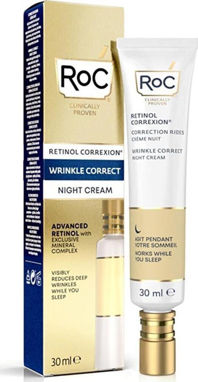 Retinol Correxion Wrinkle Correct Yaşlanma Karşıtı Gece Bakım Kremi 30ML