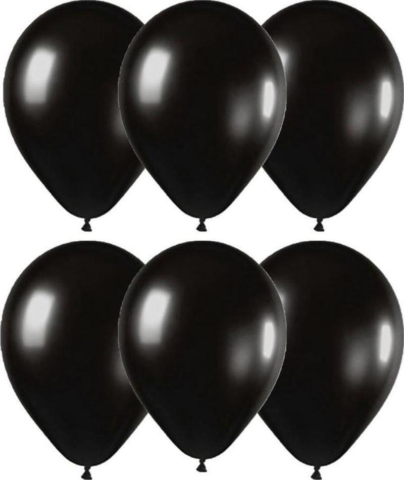 Metalik Balon İthal 100'LÜ Siyah