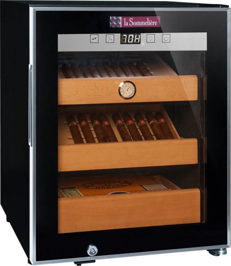 CIG251 Humidor 3 Bölmeli Puro Saklama Dolabı