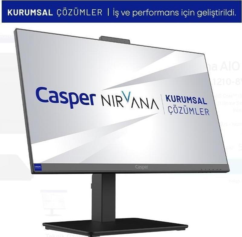 A70.1235-8V00X-V I5 1235U, 8 GB Ram, 500 GB Ssd, 23,8 " Freedos (Casper Türkiye Resmi Garantilidir.)