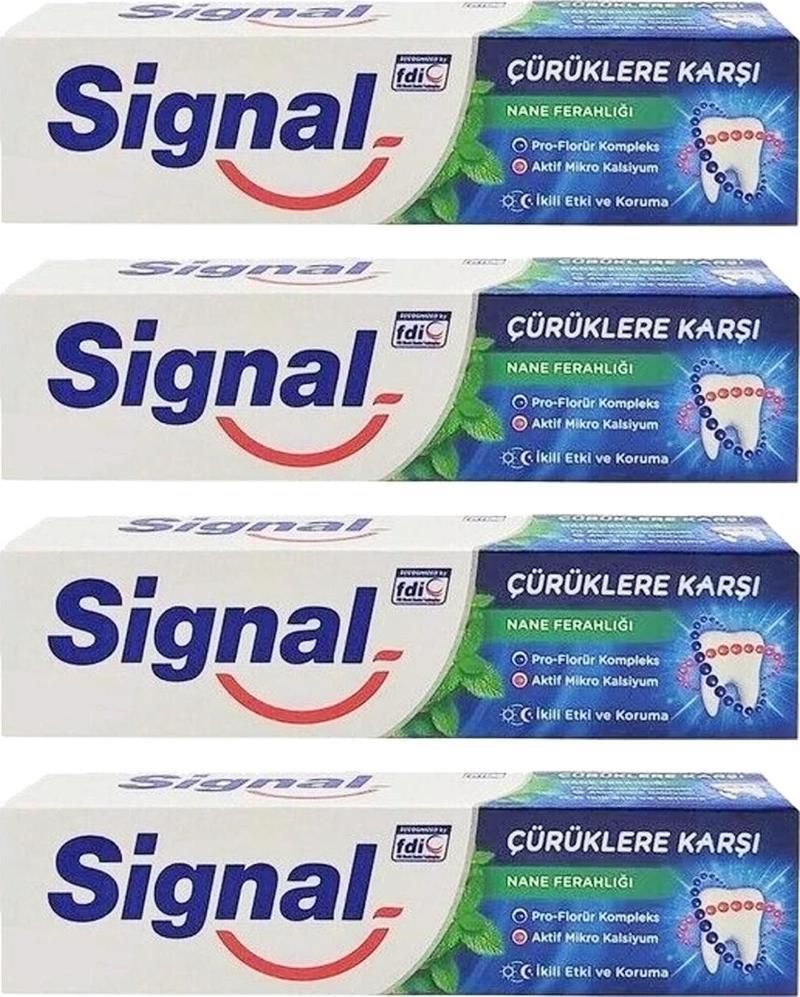 Çürüklere Karşı Nane Ferahlığı 50 ml Diş Macunu x 4 Adet