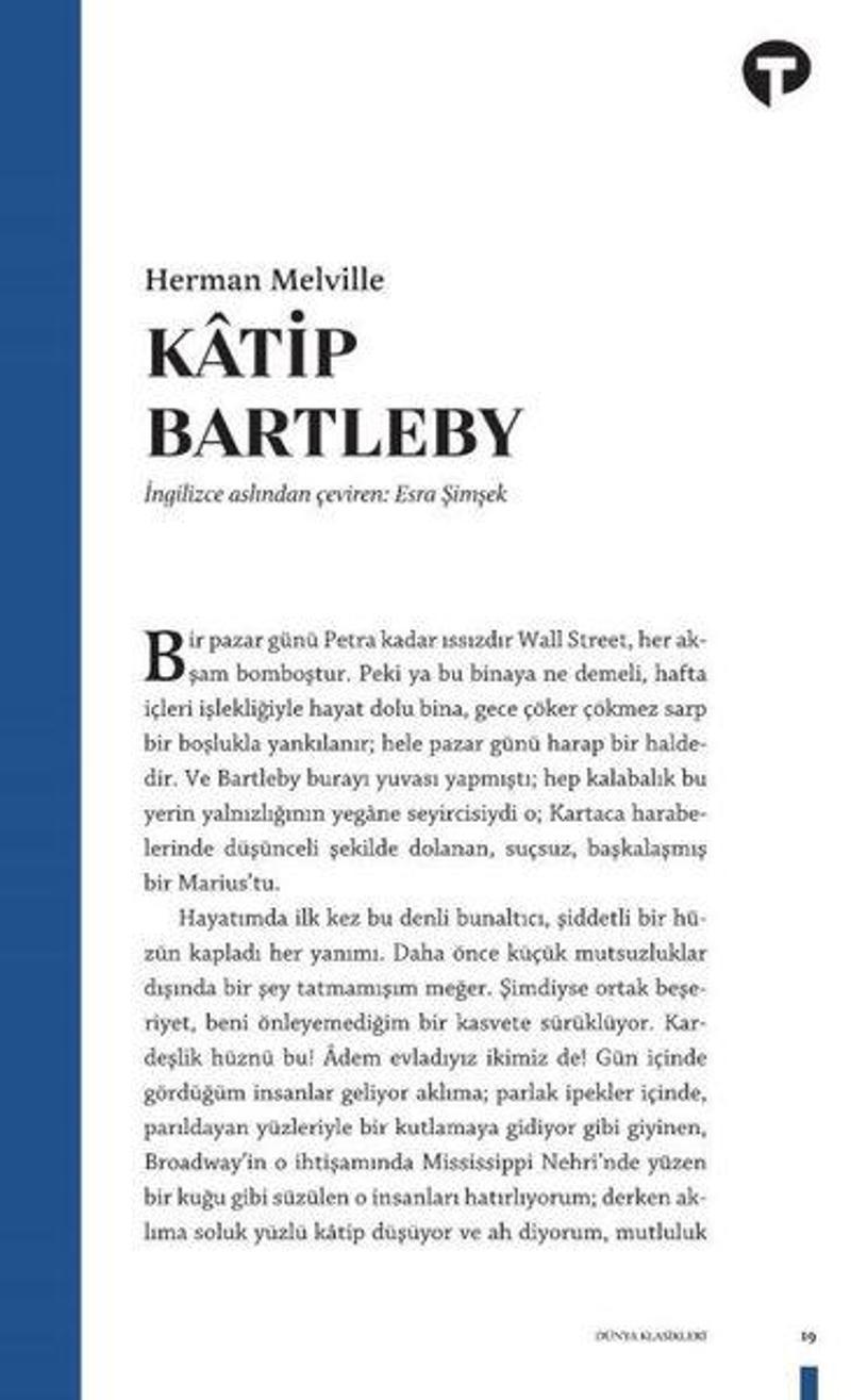 Turkuvaz Kitap Katip Bartleby - Herman Melville