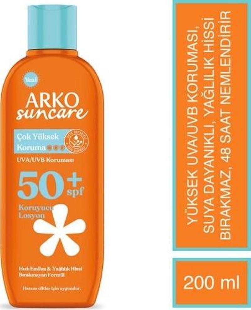 Suncare Spf50+ Çok Yüksek Korumalı Vücut Güneş Losyonu 200 ml.