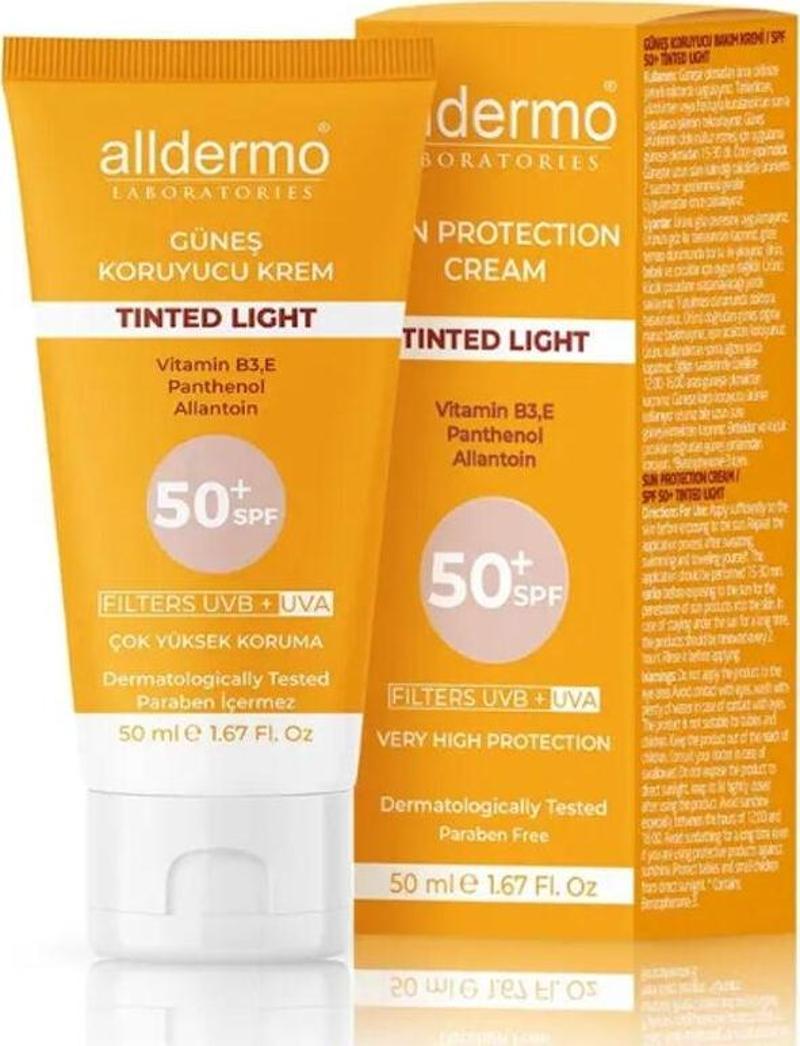 Güneş Koruyucu Ton Eşitleyici Krem Tinded Pink Spf50+ 50 ml.