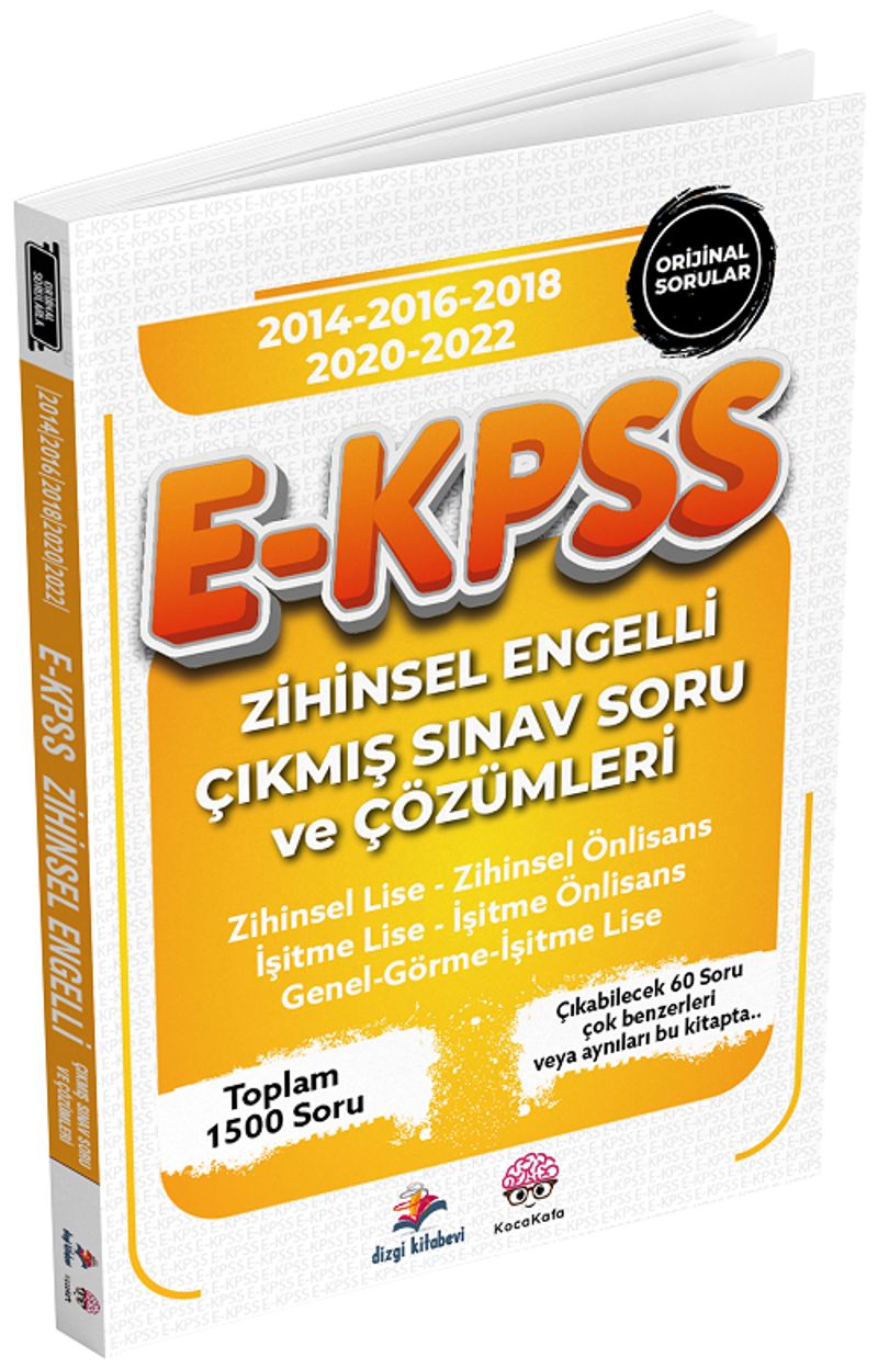 Dizgi Kitap EKPSS Zihinsel Engelli Son 5 Sınav Çıkmış Sorular Çözümlü