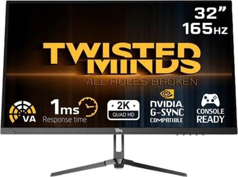 Twısted Mınds 32” Tm32Qhd165Va Qhd 165Hz 1Ms Hdmı Dp Hdr Fast Va  Çerçevesiz Gamıng Monitör