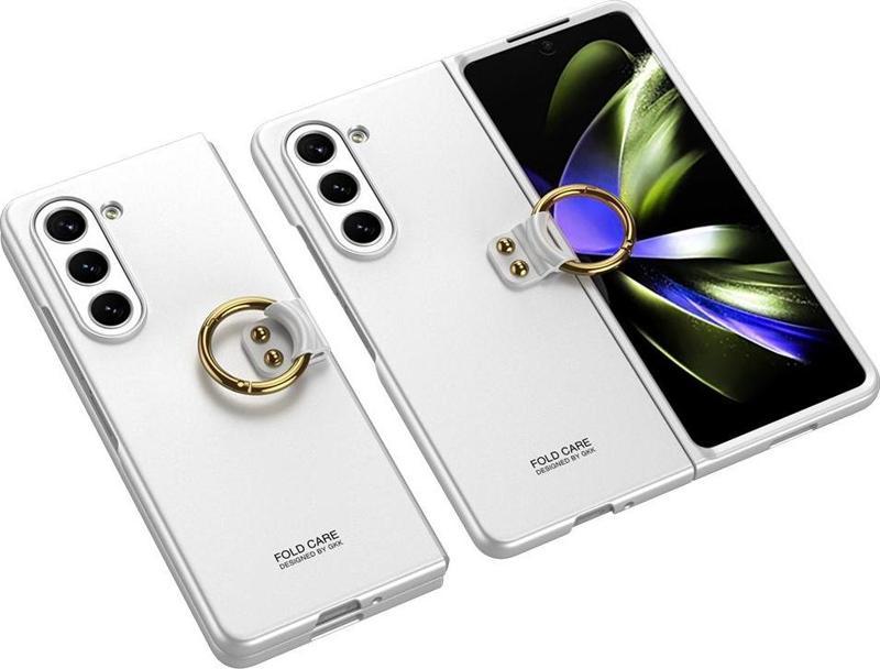 Galaxy Z Flip 5 Kılıf Kıpta Yüzüklü Flip Sert Kapak