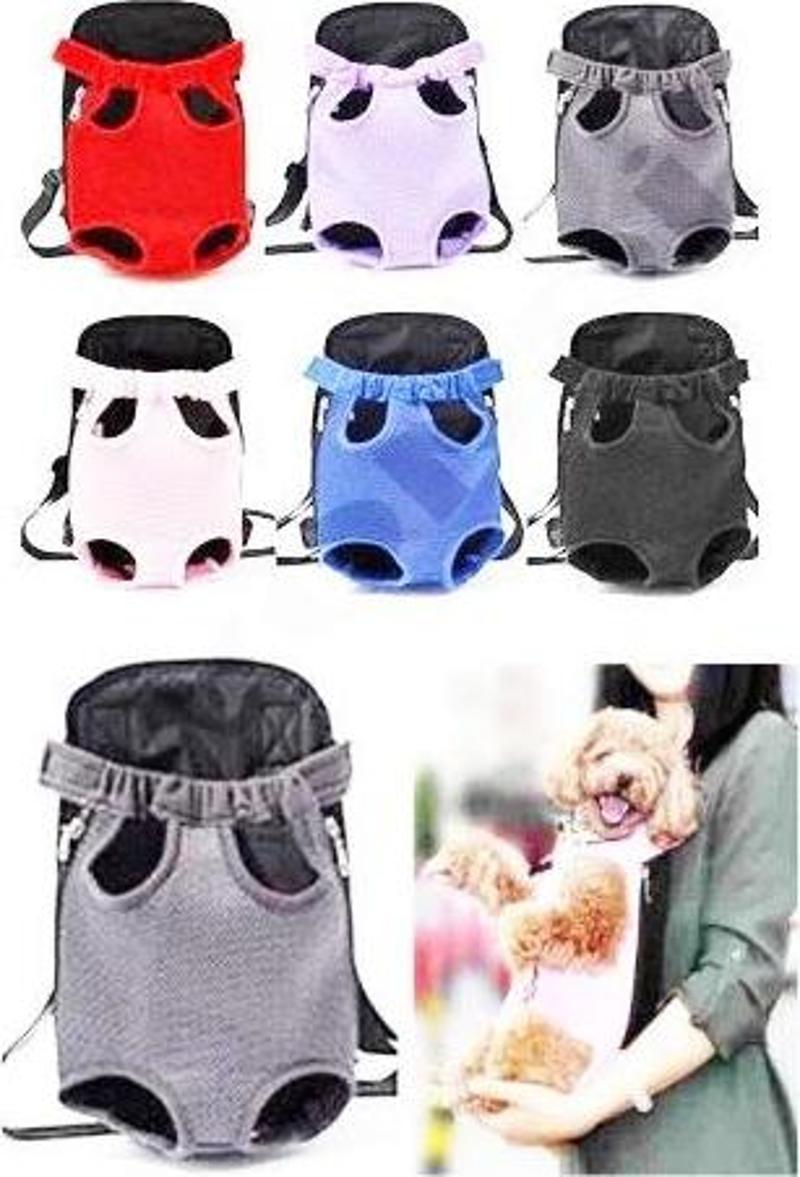 Ana Kucağı Kedi Köpek Taşıma Çantası Gri