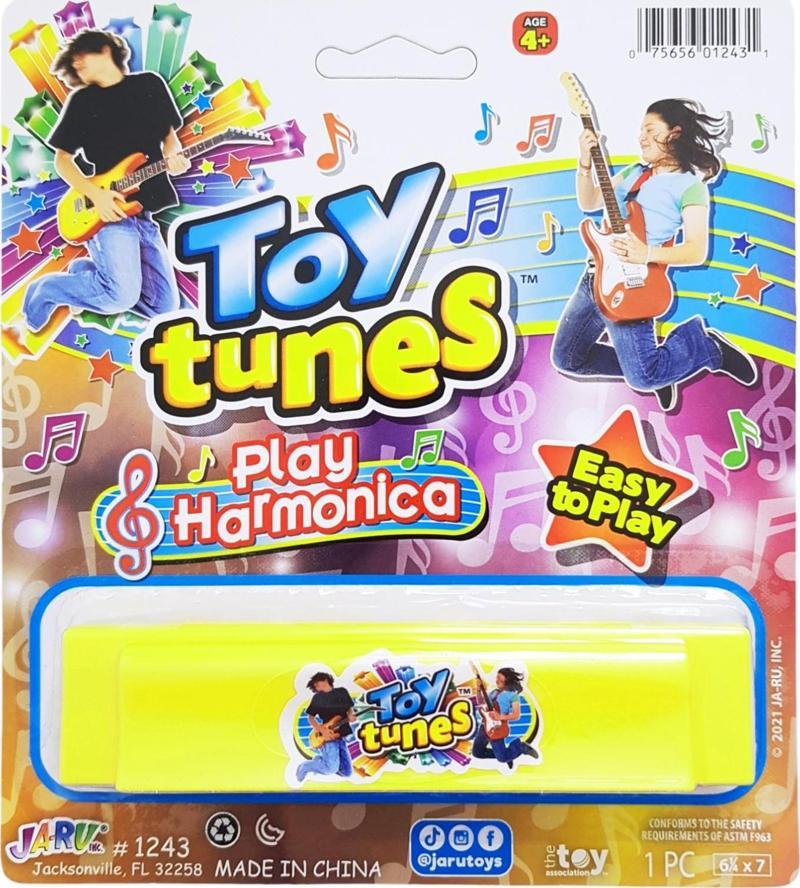 Mızıka Plastik Oyuncak Müzik Aleti Toy Tunes Play Harmonika Sarı