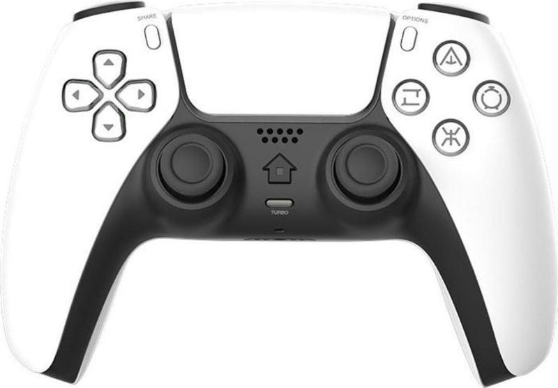 PLAYX PS4 ,PC , Android Tv , Tv Box Mobil Uyumlu Kablosuz Controller Gamepad Oyun Kolu Beyaz-Siyah