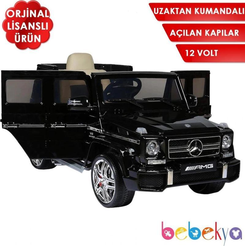 Uzaktan Kumandalı Mercedes Lisanslı G63 Jeep Akülü Araba 12V Kapıları Açılabilen Akülü Cip Araba