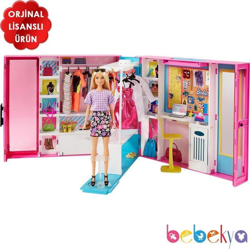 nin Rüya Dolabı Büyük Barbie Gardrop Oyun Seti GBK10