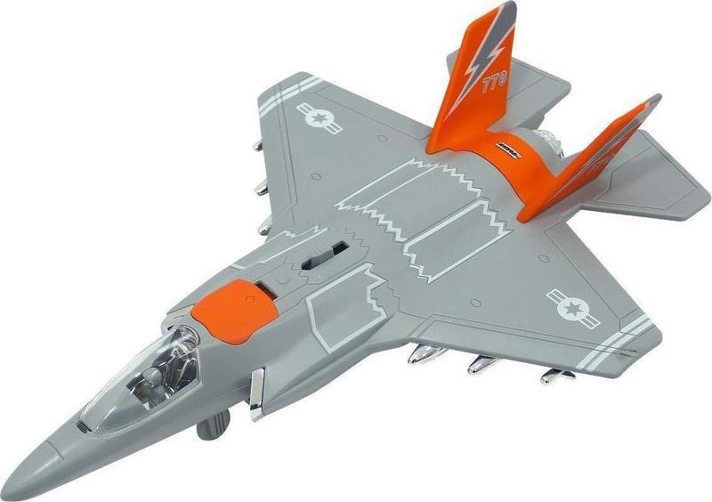 1:16 Sesli ve Işıklı Jet Fighter TURUNCU