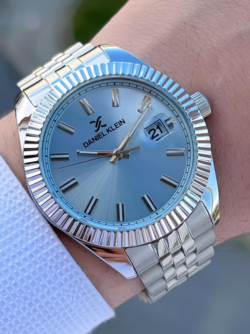 Çelik Kordon Rolex Kasa+Takvim 3 Atm Suya Dayanıklı Erkek Kol Saati EDK.1.10665-2