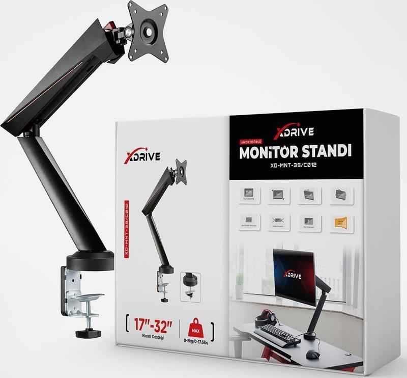 Tekli Monitör Tutucu MNT-39/C012 - Monitör Standı - Monitör Aparatı