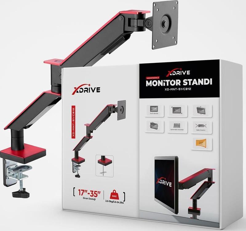 Tekli Monitör Tutucu MNT-51/C012 - Monitör Standı - Monitör Aparatı