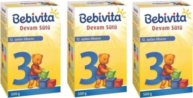 Bebıvıta 3 Devam Sütü 500 Gr 3 Adet Bbv - Tr112503