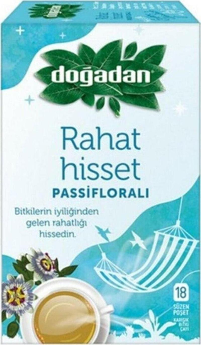 2 Kutu Passifloralı Rahat Hisset Karışık Bitki Çayı 18 Süzen Poşet