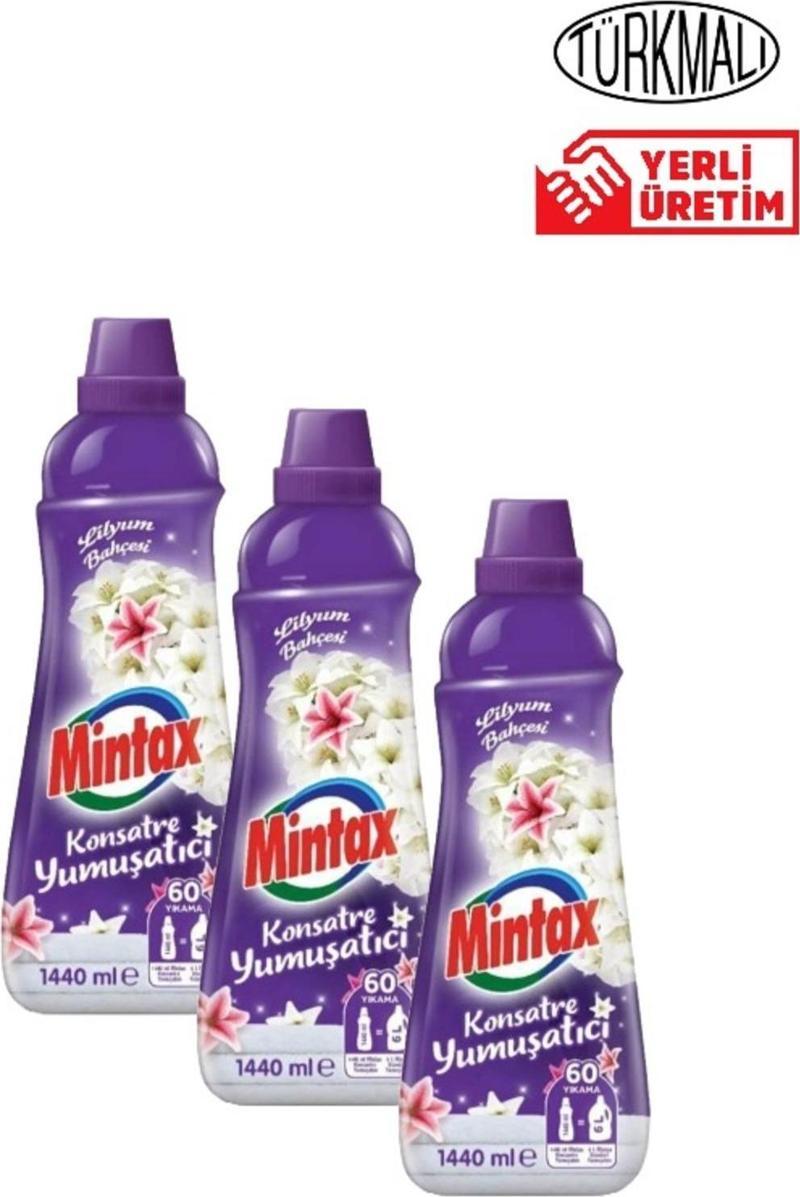 Çamaşır Yumuşatıcısı Mintax Lilyum Bahçesi 1440 Ml X3 Adet