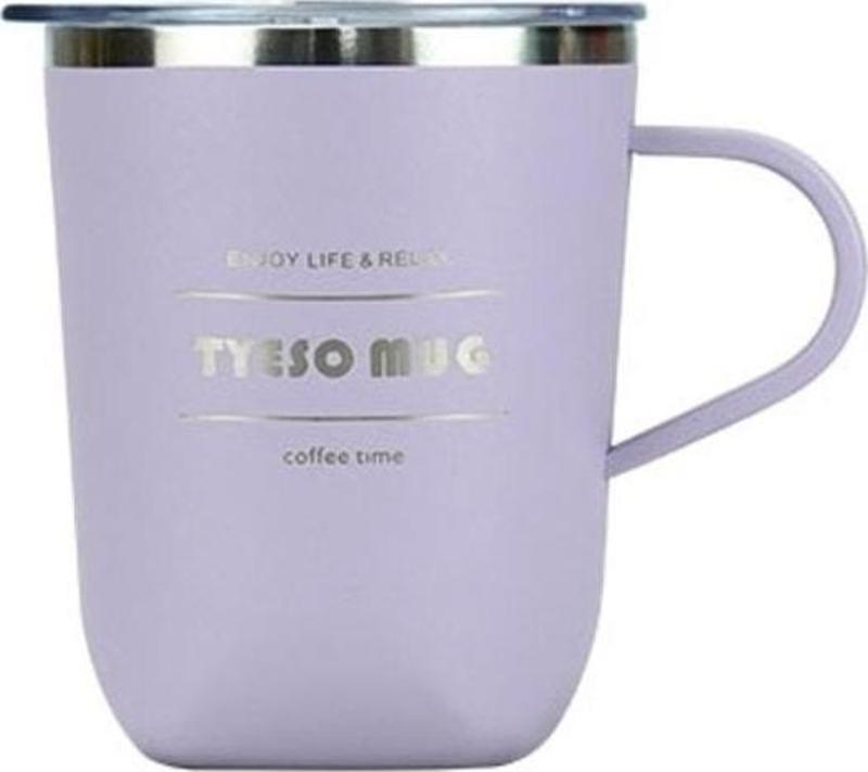 Termos Cubic Mug Vaku Mlu Paslanmaz Çelik Termal Kapaklı 300 Ml