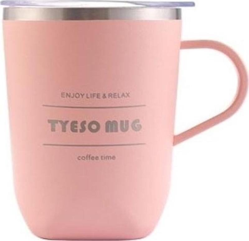 Termos Cubic Mug Vaku Mlu Paslanmaz Çelik Termal Kapaklı 300 Ml