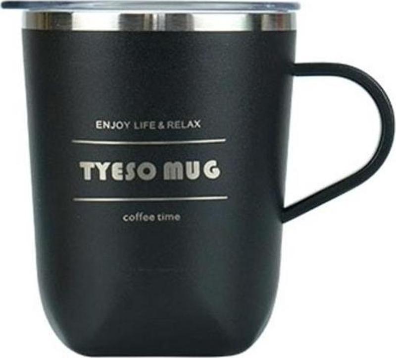 Termos Cubic Mug Vaku Mlu Paslanmaz Çelik Termal Kapaklı 300 Ml