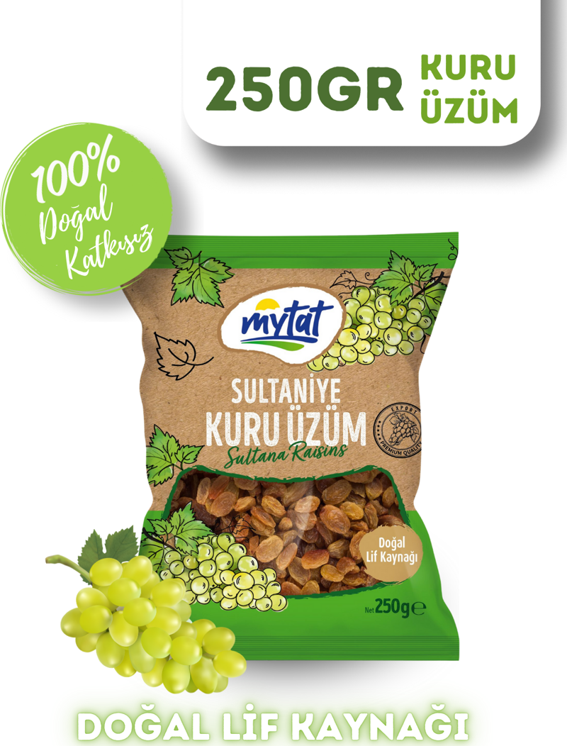 Doğal 10 No Sultaniye Kuru Üzüm 250 gr