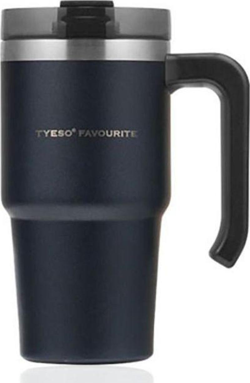 Termos Maxus Mug Vaku Mlu Çift Duvarlı Isı Yalıtı Mlı Pipetli 600 Ml Siyah