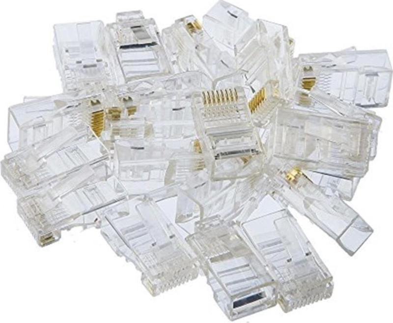 8p-8c Bilgisayar Rj-45 Plug Network Rj45 Jack Konnektör 25 Adet