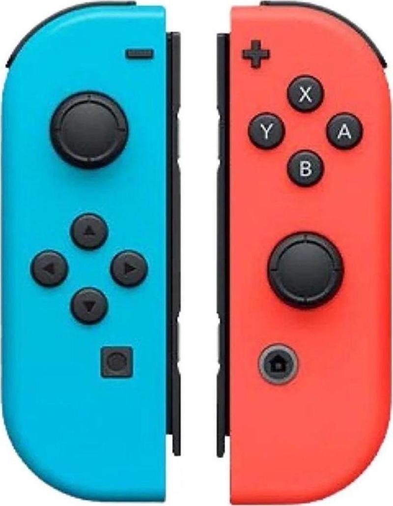 NS Switch Uyumlu 2'li J-C Joycon PAD Controller Gamepad Oyun Kolu Kırmızı-Mavi