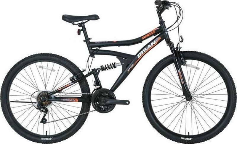 MTS 4300 AMS.ERKEK DAĞ BİSİKLETİ 40CM V 24 JANT 21 VİTES MAT SİYAH TURUNCU