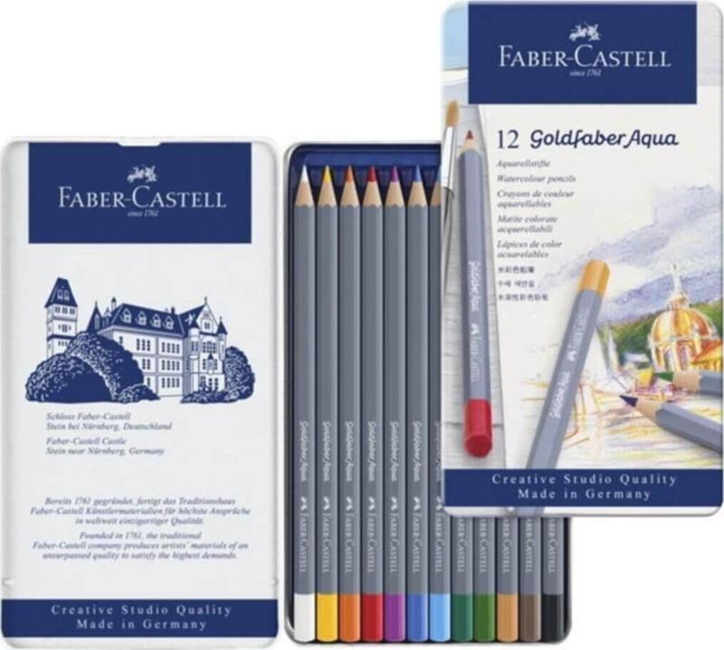 Faber 12 Renk Aqua Boya Kalemi 114612