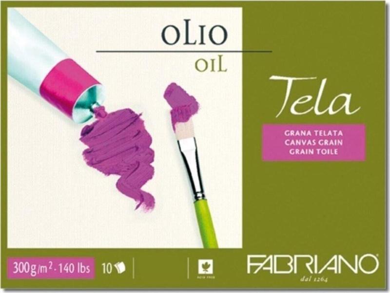 Tela Olio, Tuval Dokulu Yağlı Boya Blok, 300gr, - Gt/cg - 24x32cm