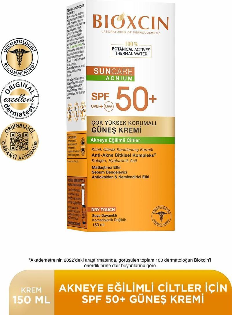 Sun Care Akneye Eğilimli Ciltler İçin Güneş Kremi 50 Spf 150 Ml- Akne, Dry Touch, Mat - Büyük Boy