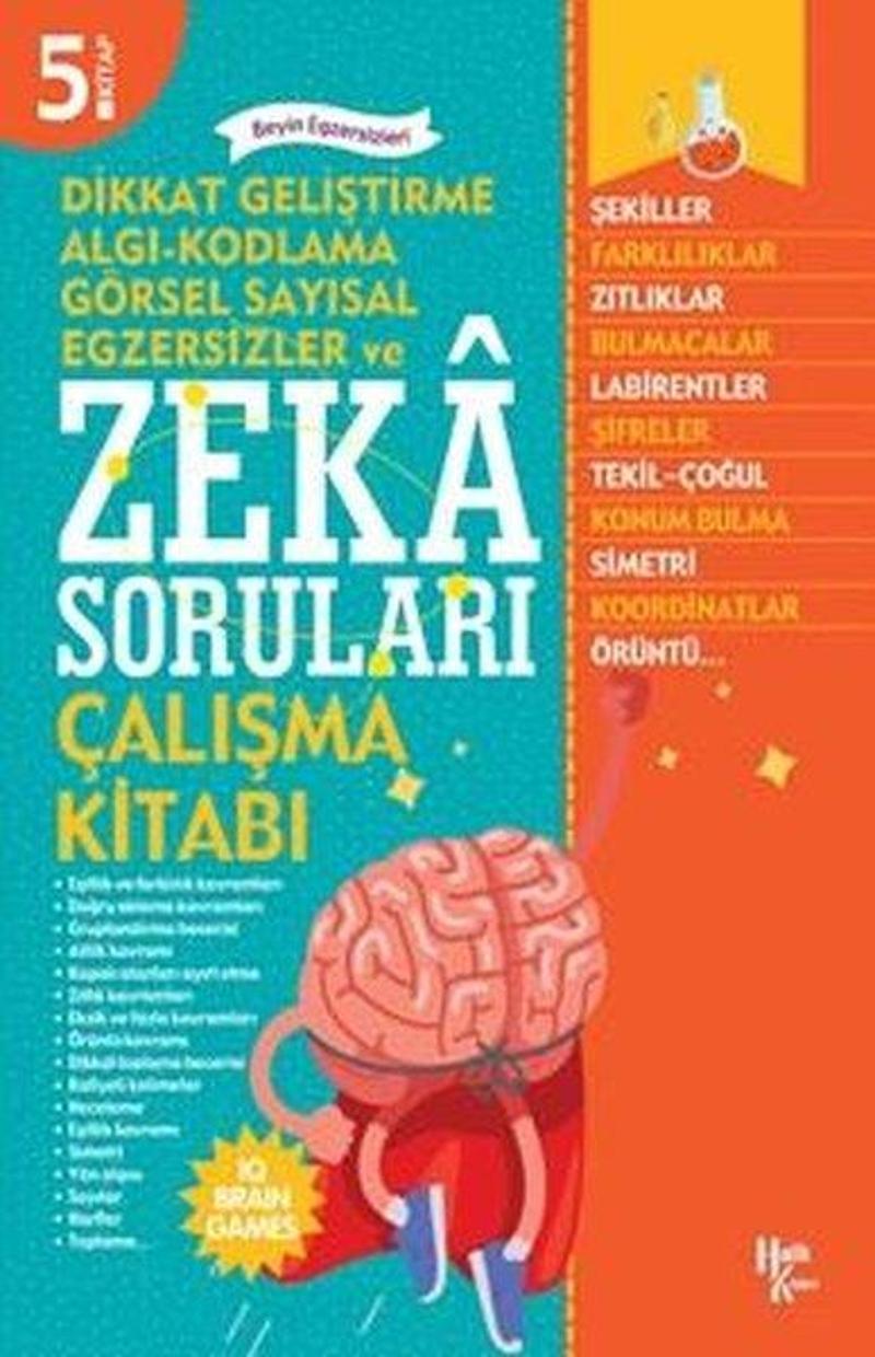 Halk Kitabevi Yayinevi Zeka Soruları 5.Kitap-Çalışma Kitabı - Kolektif