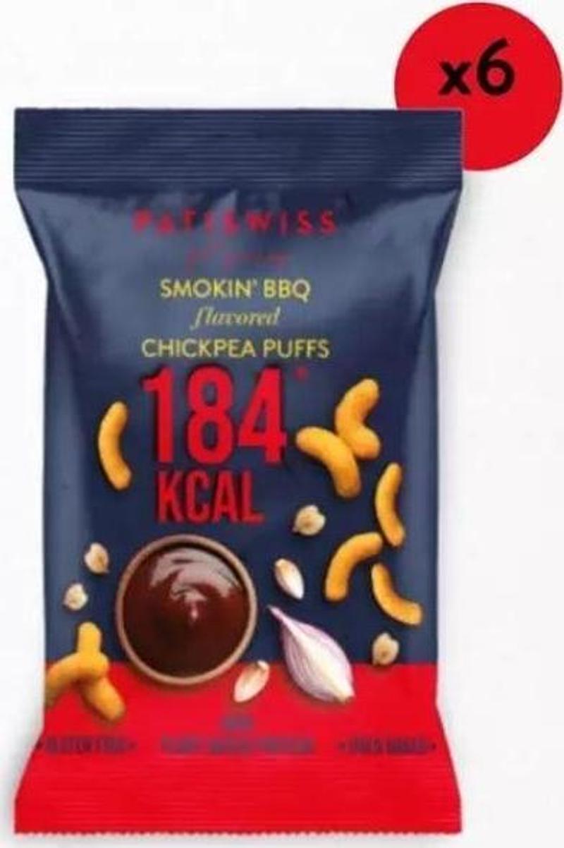 Tütsülenmiş Barbekü Aromalı Nohut Cips Seti 6 Adet