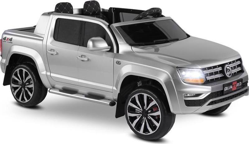 441 QUATTRO 4X4 24V KUMANDALI AKÜLÜ ARABA METALİK GRİ BOYALI