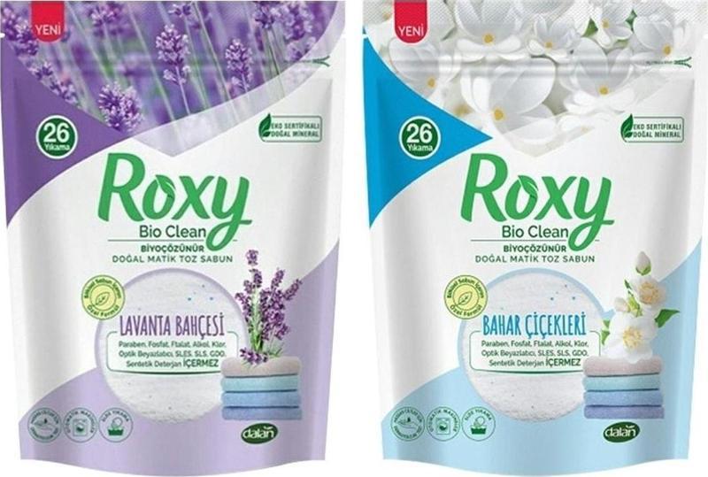 Roxy Bio Clean Matik Toz Sabun Bahar Çiçekleri Ve Lavanta 800 Gr