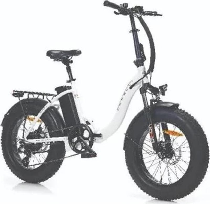 VONIQ-S FAT BIKE ELEKTRİKLİ KATLANIR BİSİKLET 42CM MD 20 JANT 8 VİTES BEYAZ