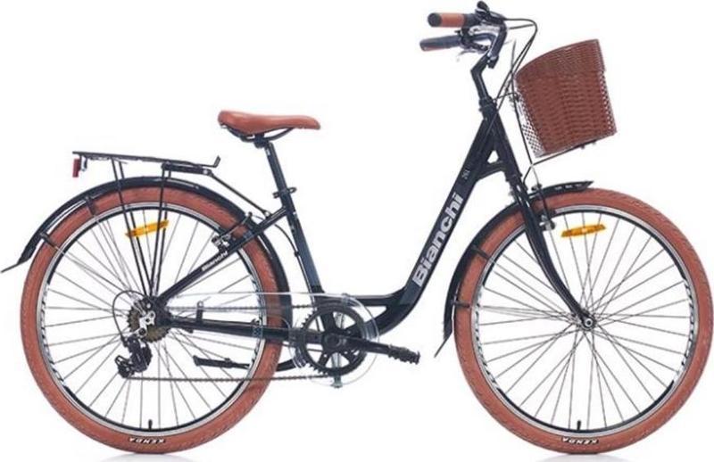 BIANCHI C261 KADIN ŞEHİR BİSİKLETİ 380H V 26 JANT 7 VİTES SİYAH YS728 GLOSSY